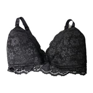 Momcozy Soft Lace V Neck Nursing Bra 36E Wirefree Padded Maternity‎ Bralette